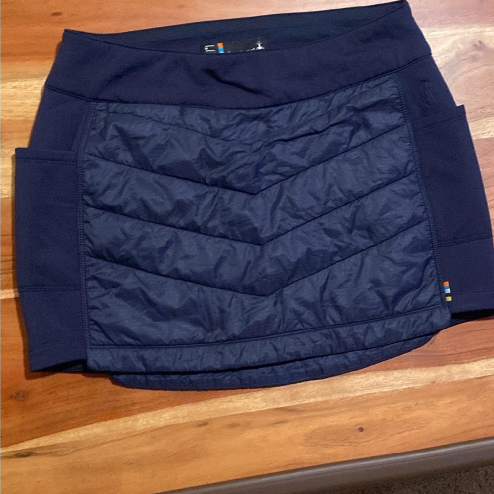 Navy Quilted Skirt